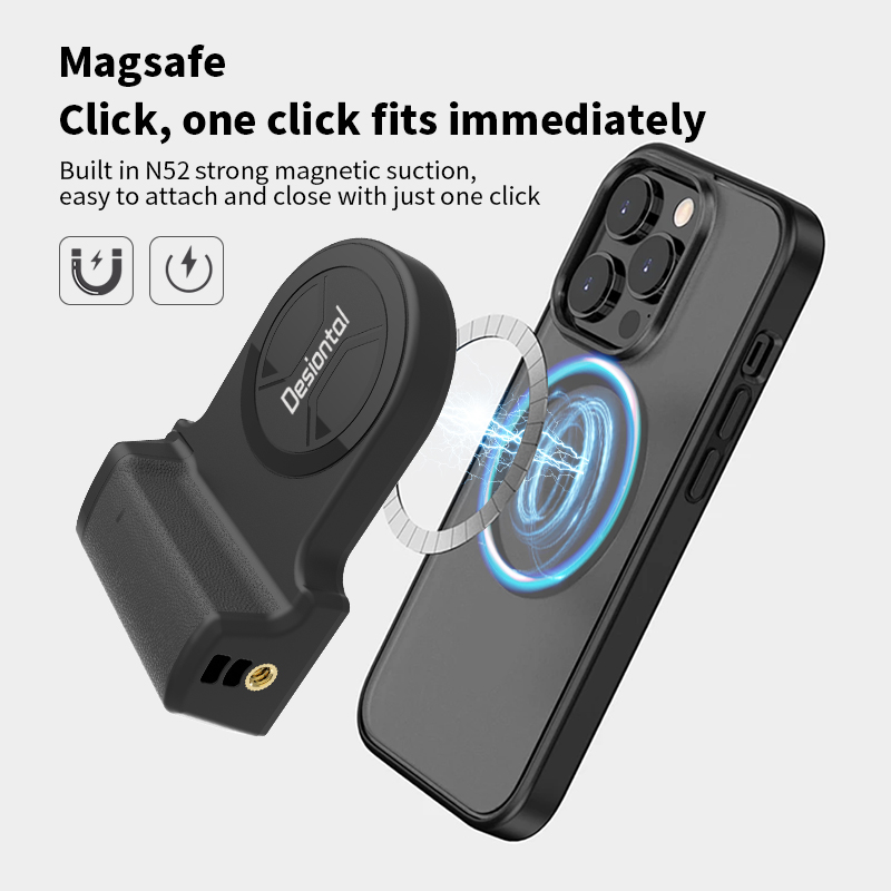 Phone Accessories Video - Magnetic Phone Camera Grip Handle with