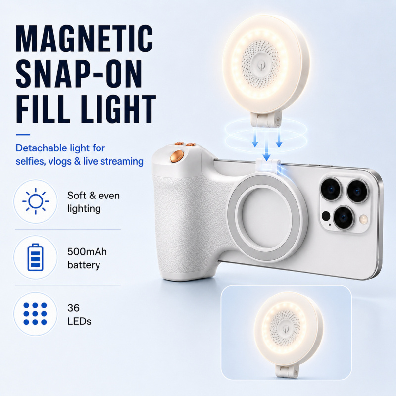 KM06 Magnetic Smartphone Camer - Phone Accessories Video review and price